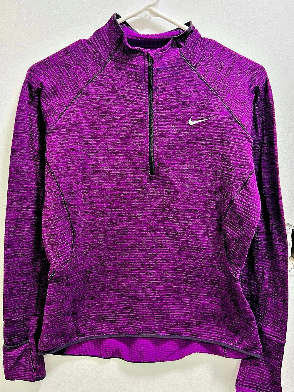 Nike Therma-FIT Element Half-Zip Running Top Purple Small